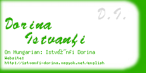 dorina istvanfi business card